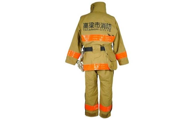 【一点物】高梁市消防本部 消防服リメイク ショルダーバッグ ファッション カバン 