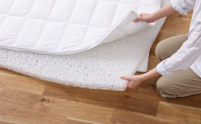 エアリー敷き布団プラスD ASFP80-D ホワイト 敷布団 アイリスオーヤマ ダブル 敷き布団 洗える 丸洗い 速乾 硬め 高反発 体圧分散 抗菌 防臭 通気性 湿気対策 リバーシブル 夏 冬 オールシーズン 収納 コンパクト 来客用 ベッド エアリー Airy