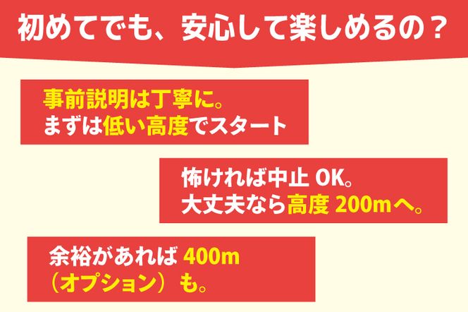 パラグライダー フライト体験 標準コース 高校生まで1名様分 大洗町 観光 体験 アクティビティ