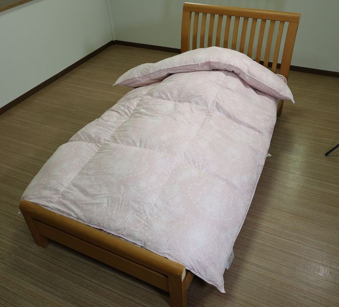 ツインキルト羽毛ふとん　シェリルFD　【ピンク色】 322032_AG014VC01