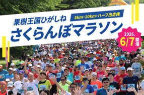 2026年6月7日開催　第23回果樹王国ひがしねさくらんぼマラソン大会出走権　hi007-005-001