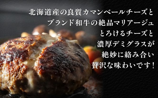 【6ヶ月定期便】道産和牛カマンベールチーズハンバーグ（200g）10個入り MROA173