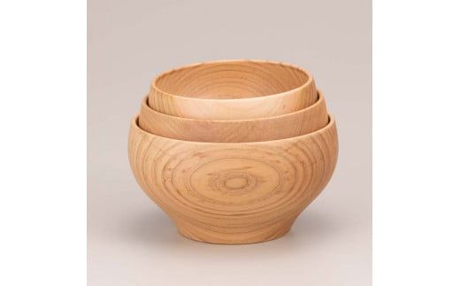 三つ組　桜〇椀　ナチュラル 復興　震災　コロナ【能登半島地震復興支援】 北陸新幹線 F6P-1672