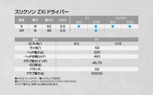スリクソン ZXi ドライバー ≪2024年モデル≫_CK-C701