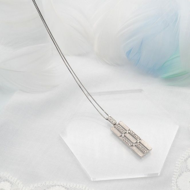 PT900/PT850 0.18ct ダイヤモンド ペンダントネックレス HH-019745 SWBT012