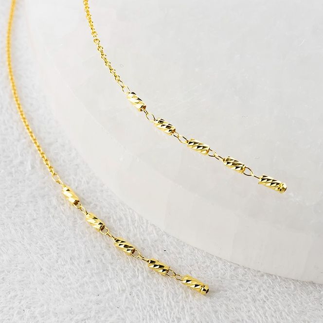 24金 ピアス 純金 ロングピアス レディース ペア ゴールド 24k アメリカンピアス 揺れる ランクリスタル シンプル 人気251212nm200k24 SWAA368-yg