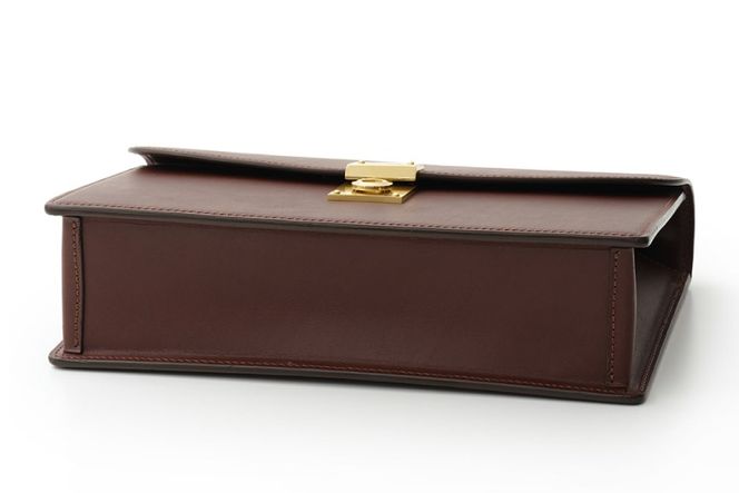 SOMES クラッチバッグ （ブラウン）EX-32 [ソメスサドル 北海道 砂川市 12260823-a] ソメス バッグ セカンドバッグ メンズ 本革 革 革製品 革鞄 革バッグ レザー somes saddle