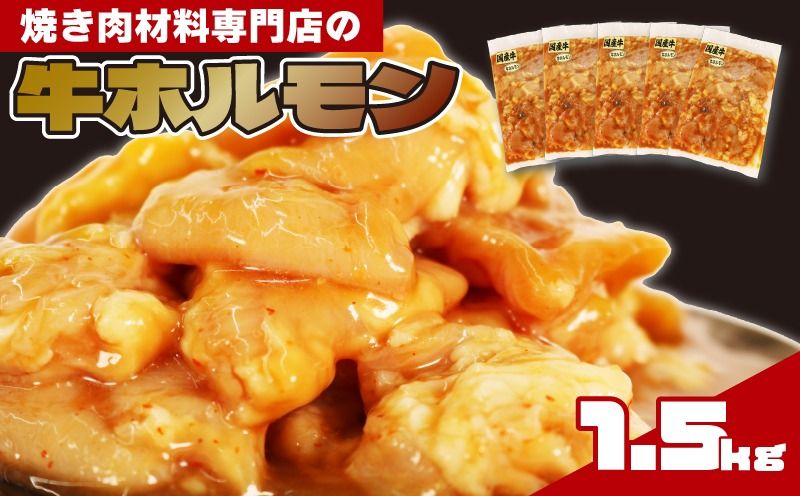 ホルモン 5袋 1.5kg 肉 焼き肉 牛肉 おつまみ おかず肉 ごはんのお供 人気 焼肉セット 贈り物 ギフト 静岡県 藤枝市 [PT0189-000003]