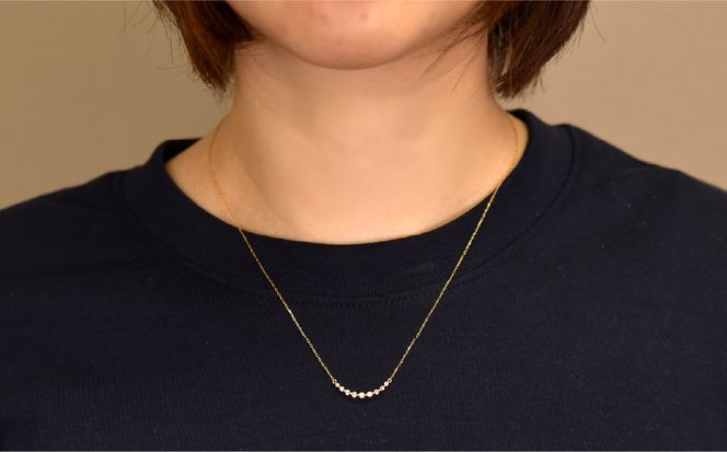 0.2ｃｔ 10金 ラインネックレス イエローゴールド 管理番号RTJ-037 246-008-a