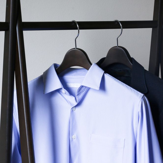 NAKATA HANGER メンズジャケットハンガー SET-15N 2本 スモークブラウン / ハンガー 国産 木製 中田工芸製 ナカタハンガー 紳士服 メンズ スーツ ジャケット シャツ ジャケットハンガー クローゼット 収納