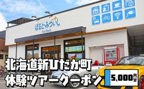 北海道 新ひだか町 体験 ツアー クーポン 5,000円分 日高 三石 釣り 星空 観賞 日高山脈 眺望ツアー 馬 サラブレッド 牧場 見学
