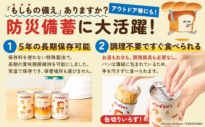 ns030-011 パンどろぼうのパンのかんづめ 3缶セット