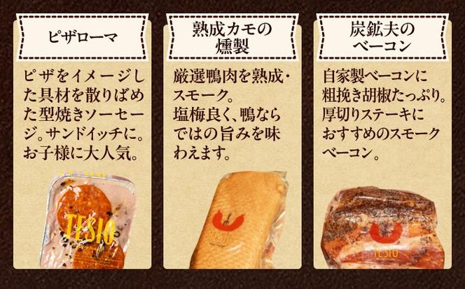 TESIOの自家製ハム＆ソーセージ 『感謝をカタチにBOX』 豚肉 ハム ソーセージ 小分け 真空パック 沖縄市 / TESIO[BCAD004]