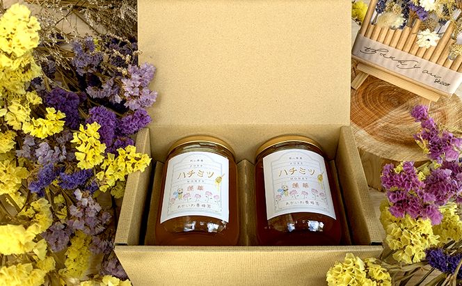 はちみつ 蓮華蜂蜜 1個300g 2個入り ハチミツ 蜂蜜 れんげ 天然 非加熱 岡山 赤磐市