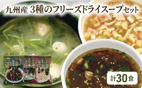 九州産 3種 の フリーズドライ スープ セット 10食×3種 計30食