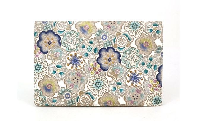 【文庫屋大関】パーソナルホルダー　春らんまん＜瑠璃＞【皮革工芸品】 民芸品 雑貨 花柄デザイン 花柄 