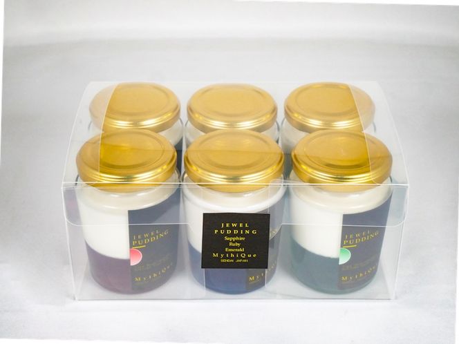 Jewel Pudding ジュエルプリン - Gift Box of 6 piece -　【冷菓子・プリン・ハーブティーゼリー・ブラマンジェ・宝石・スイーツ】 041009_CZ011