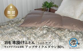 【富士新幸謹製】「サステナブルな羽毛布団」シングル 本掛けふとん［ラーチ］ アップサイクルダウン JC034