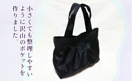 リボン 付き 畳縁 バック （ たたみべり ） 手提げ 鞄 《糸島》 【たたみの神田】 [AZG001]