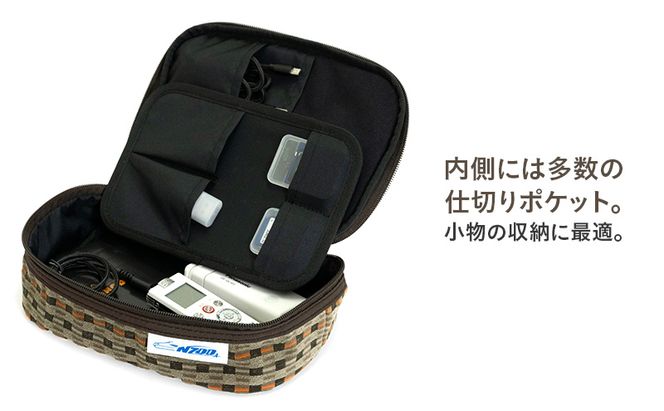 N700系 typeA 東海道 新幹線 モケット ガジェット ポーチ_No.8703277 小物 エコ アップサイクル 再利用 リサイクル 電車 鉄道  北海道 赤平市 国産 日本製