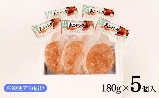伊勢水沢牛100％（いせすいざわぎゅう）ハンバーグ 5個セット（180g×5個入）計900g / 三重県産 黒毛和種 黒毛和牛 牛100％ ブランド牛 国産牛 肉 牛肉 おかず 惣菜 弁当用 冷凍便 冷凍 冷凍食品 時短 焼くだけ 簡単調理 小分けパック 常備菜 大容量 おすすめ 個包装 お取り寄せ 晩ごはん ギフト 人気 お歳暮 お中元 御祝 国産 手作り 三重県 四日市市 ふるさと納税