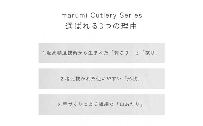 marumiカトラリー デザートフォーク 1本　創業80年 精密加工メーカーの技術から生まれた1本 313726_BX002