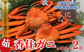【香住ガニ（ボイル）大 タグ付き 約800g×2枚 冷蔵】【令和8年11月以降発送予定】カニ 甘み 強い かに カニ 蟹 香住がに 紅ずわいがに ベニズワイガニ 脚 爪 身 ほぐし むき身 かにすき 鍋 大人気 ふるさと納税 おすすめ 兵庫 香美 香住 但馬漁業 遊魚館 03-08