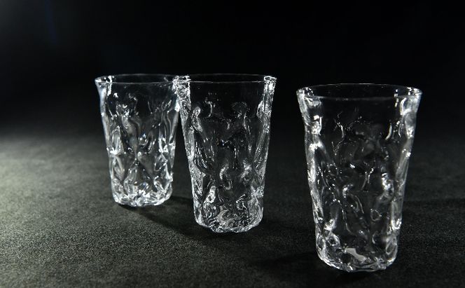 水面　タンブラー（1脚）〈ガラス タンブラー コップ おしゃれ 工芸品 食器 日用品〉 