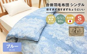 ポーランドマザーグース93％ 80超長綿 合掛羽毛 700g SL 80マザー07B　布団