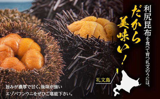 北海道 礼文島産 採れたて 生うに 塩水パック 豪華食べ比べ 1kg(バフン・ムラサキ 100g×各5) ミョウバン不使用［株式会社やまじょう］【 うに ウニ 雲丹 生うに 塩水うに バフンウニ ムラサキウニ 贈答 】