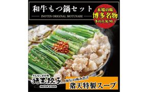 【定期便】尾張流 猪天和牛もつ鍋（2〜3人前×2セット）　12ヶ月コース
