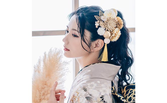 Arenca 百花八重菊 No.8356 髪飾り かんざし 花 和装 着物 ドレス 造花飾り ヘアアクセサリー フラワー 卒業式 卒園式 入園式 入学式 成人式 結婚式 東京 墨田区
