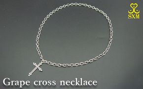 Grape cross necklace