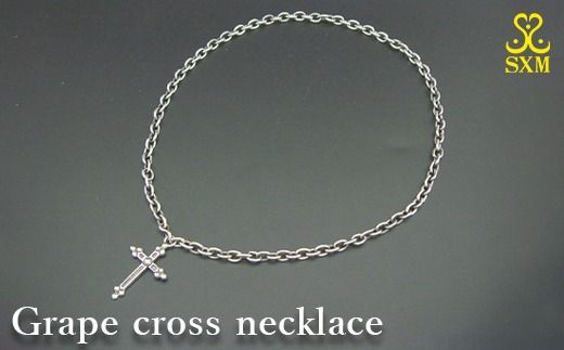 Grape cross necklace