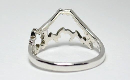 【ハンドメイドアクセサリー】富士山桜リング リング 指輪 シルバー アクセサリー ハンドメイド 山梨 富士吉田