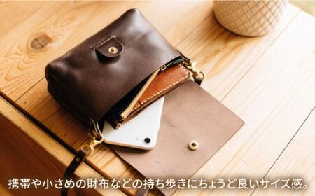 ミニマルポーチ ショルダーストラップセット 21001 Duram Factory [AJE019] 本革 小物入れ