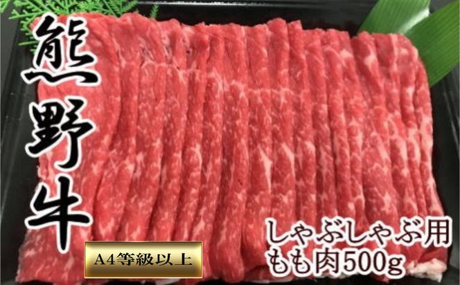 【和歌山県のブランド牛】熊野牛モモしゃぶしゃぶ用500g　［TM248］ 303446_XH006