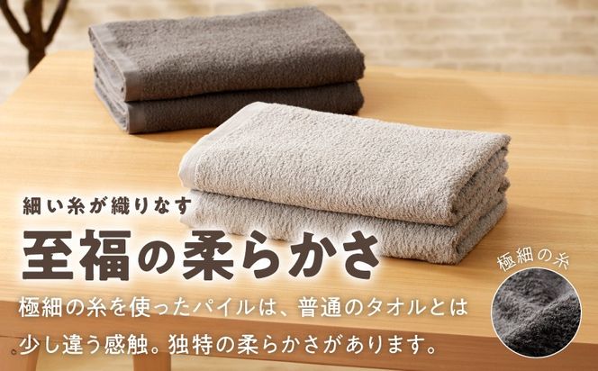 015B549 【TVで紹介！】ナチュレル 贅沢バスタオル 6枚（グレー系）【泉州タオル 国産 吸水 普段使い 無地 シンプル 日用品 家族 ファミリー】