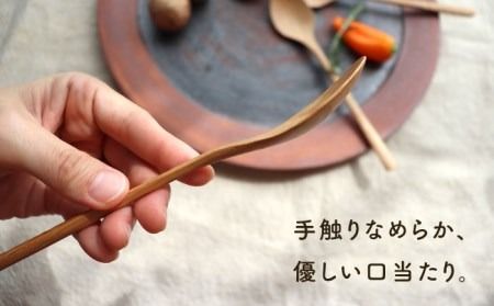 【ホワイトオーク】ディナースプーン5本セット 糸島市 / 家具工房 橙 [AZF006] スプーン 木製 食器 カトラリー 木工品 手作り クラフト ディナー