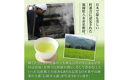 お茶 煎茶 深蒸し高級煎茶 茶葉 100g 1袋 [ベネフィス 福岡県 宇美町 um40azp190004] 深蒸し茶 緑茶 日本茶 八女 八女茶 奥八女星野村