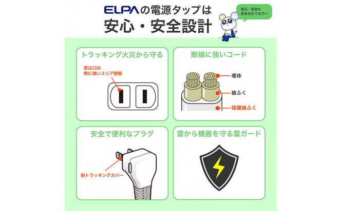 丸形ＵＳＢタップ６個口ＰＤ２０Ｗ　WLS-R6322BUC(BK) 272183_AZ225