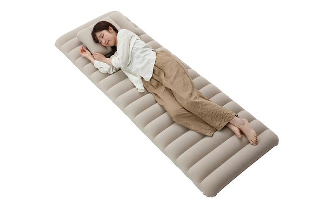 防災 エアーベッド（手動ポンプ、枕付）ABD-1NTP ベージュ アイリスオーヤマ 雑貨 日用品 