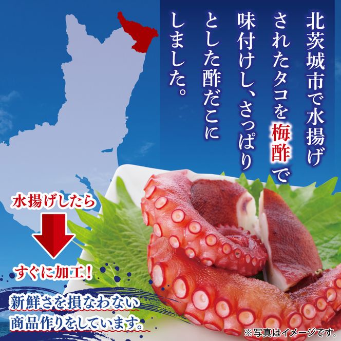 梅酢タコ（４Pセット）【たこ タコ 魚 海産物 茨城県 北茨城市 冷凍 惣菜 おかず おつまみ】(CU006)