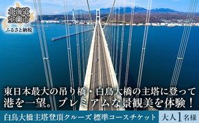 白鳥大橋主塔登頂クルーズ 標準コースチケット 大人1名様 MROX007