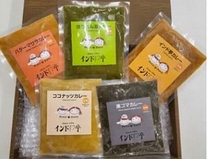 【定期便】5カ月間毎月届く！月替りインド亭カレー２０個入セット