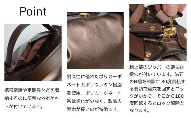 【onomasato】3ways バッグ S《women 軽量》/ ブロンズ｜京都 ブランドバッグ 人気シリーズ［ 肘掛け・肩掛け・斜め掛けが可能 撥水 耐久性あり 軽量 日常使い 人気 おすすめ ギフト プレゼント お取り寄せ 通販 送料無料 ふるさと納税 ］ 261009_B-WX01VC02