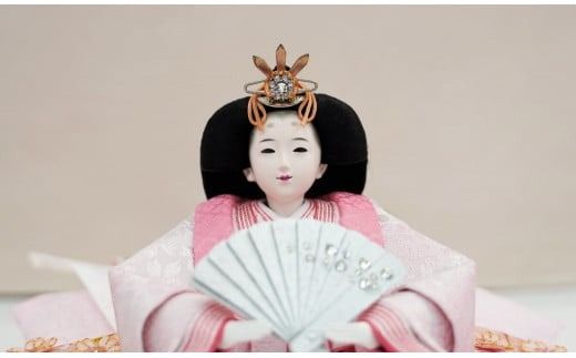 【飾り台セット“桜舞”】人形作り40年 “平安天鳳”作 京都西陣織 四条 薄花桜 手作り ひな祭り 木製 今どき かわいい おしゃれ モダン H067-173