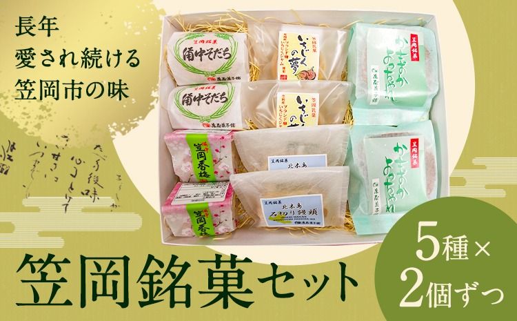 お菓子 笠岡 銘菓 セット 5種 × 2個ずつ 藤屋菓子舗 [30日以内に出荷予定(土日祝除く)]岡山県 笠岡市 お菓子 和菓子 饅頭 最中 詰め合わせ スイーツ---F-27---