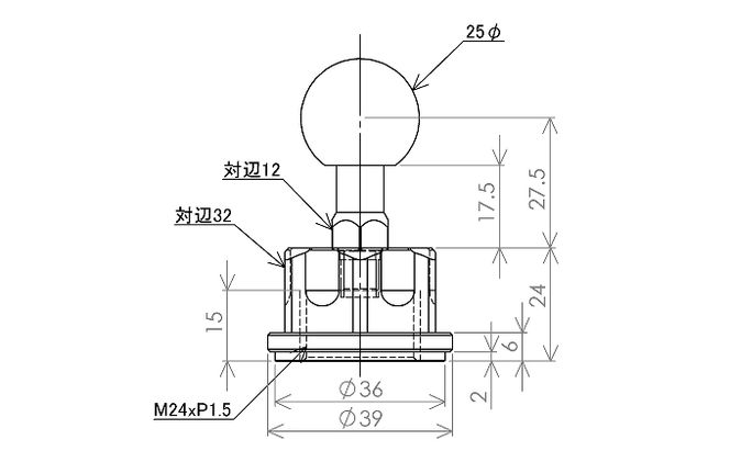 マルチマウントベースφ25　Suzuki（スズキ）ハヤブサ，GSX-R600他用 N-F2415 雑貨 日用品