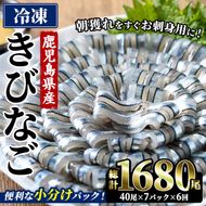 ＜6回定期便＞鹿児島県産！阿久根のきびなごお刺身セット (計1680尾・40尾×7パック×6回) 冷凍 魚介類 海鮮 魚 きびなご キビナゴ 刺身 さしみ 刺し身 青魚 子魚 小分け 定期便 阿久根市産 国産 【椎木水産】akn054-19